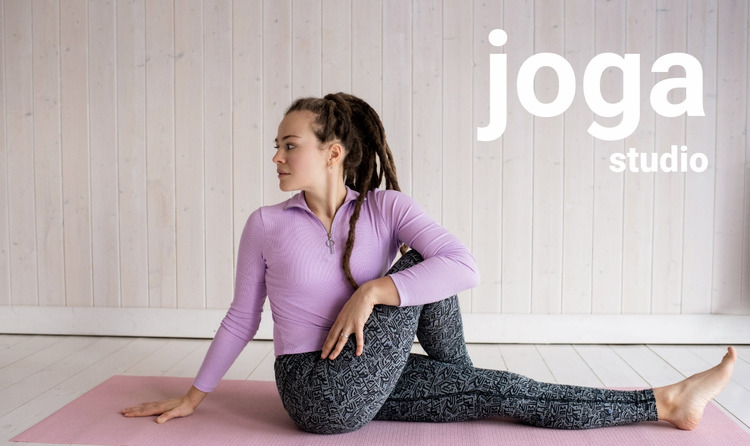 Streamuj zajęcia jogi Szablon Joomla