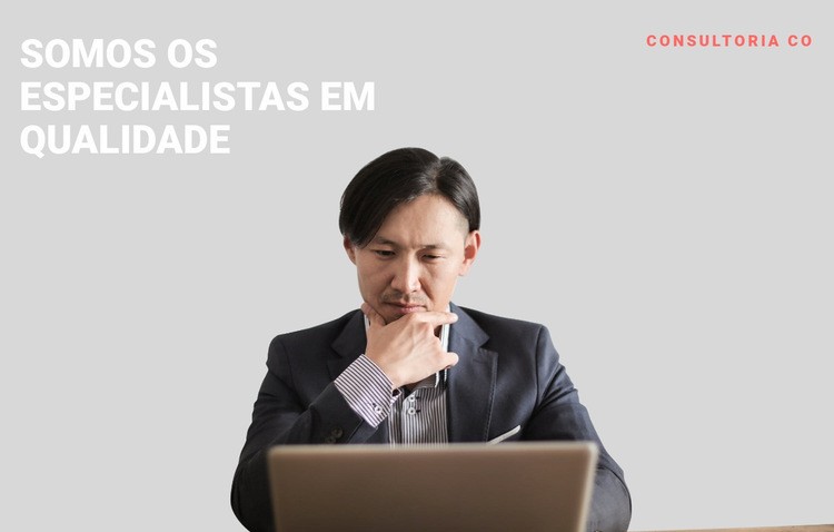 Especialista profissional de negócios Modelo de site