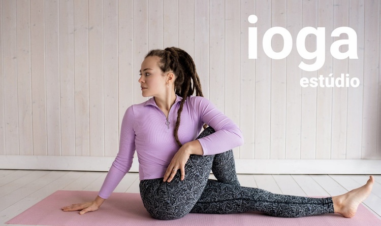 Stream aulas de ioga Landing Page