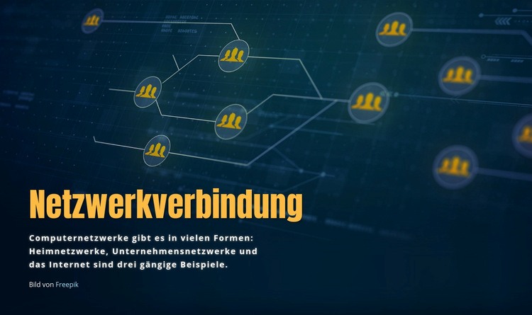 Netzwerkverbindung Eine Seitenvorlage