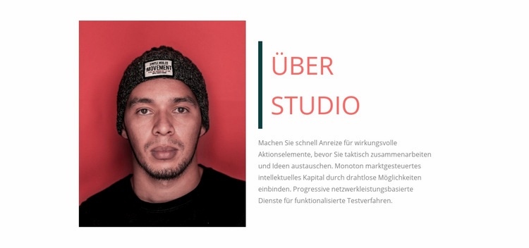 Über Musikstudio Eine Seitenvorlage