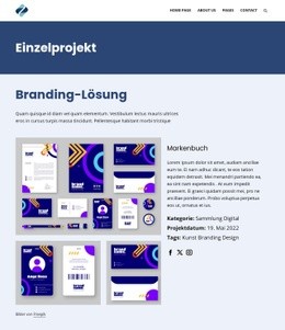 Atemberaubende HTML5-Vorlage Für Branding-Lösung