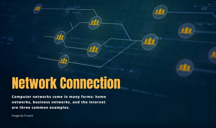Network connection Elementor Template Alternative