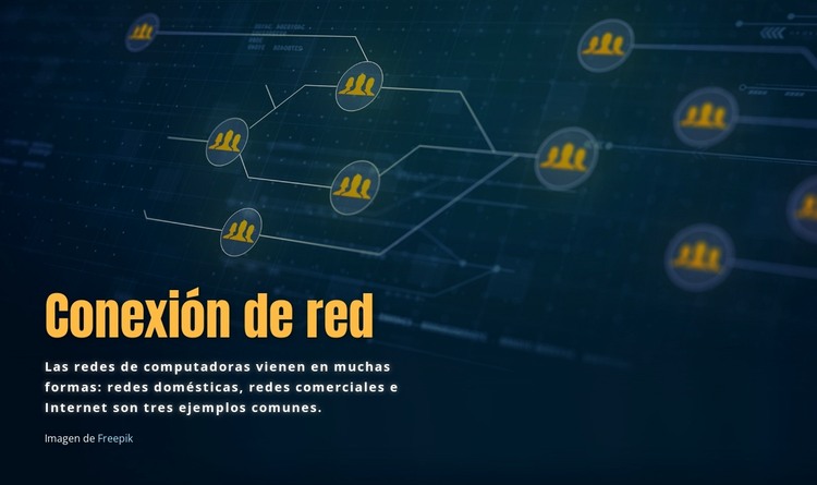 Conexión de red Plantilla HTML