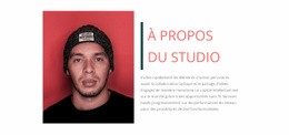 Conception De Site Web Premium Pour À Propos Du Studio De Musique