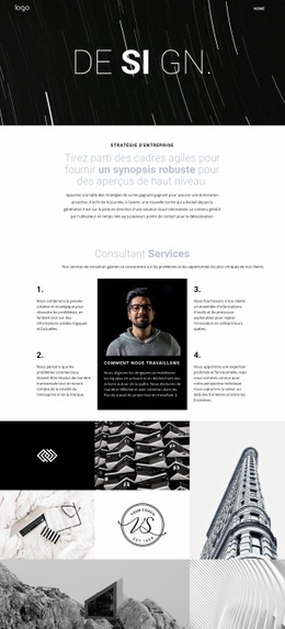 Design Et Art Créatif - Modèle Polyvalent D'Une Page