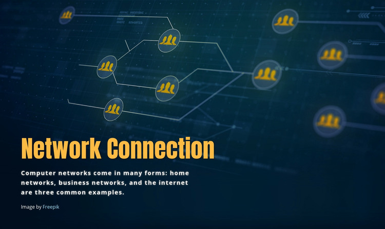 Network connection Homepage Design