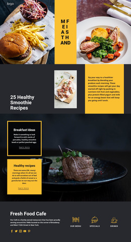 Good Recipes For Good Food - HTML Web Page Builder