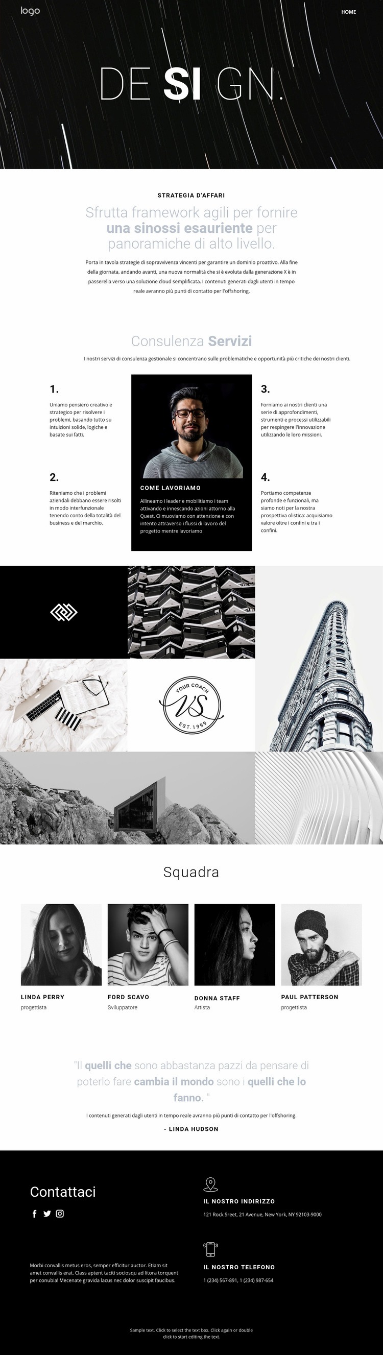 Design e arte creativa Progettazione di siti web