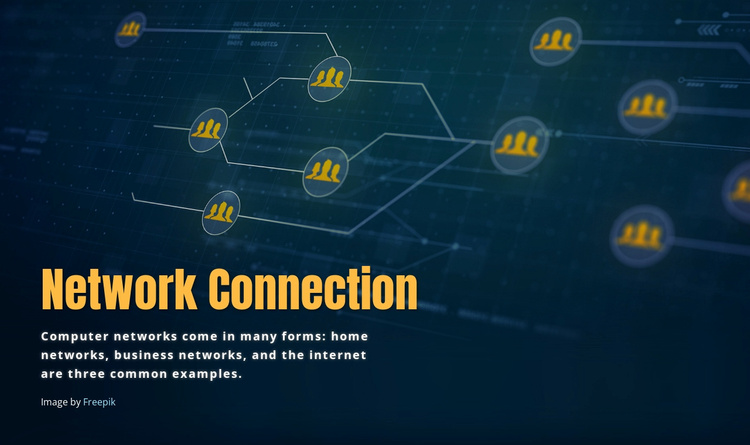 Network connection Joomla Template