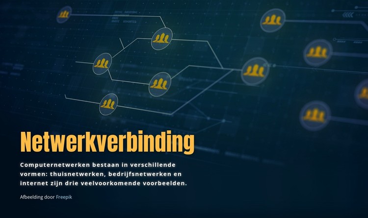 Netwerkverbinding CSS-sjabloon