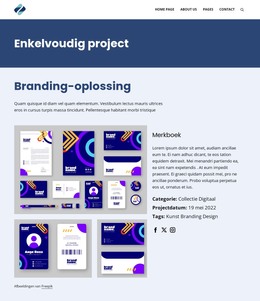 Branding-Oplossing - HTML-Paginasjabloon