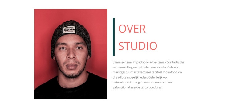 Over muziekstudio HTML-sjabloon