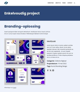 Branding-Oplossing - Responsieve Websitesjablonen