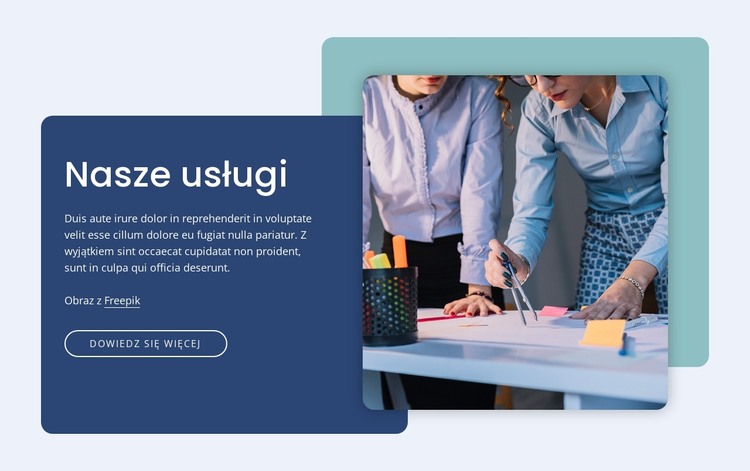Wykaz naszych usług Szablon HTML