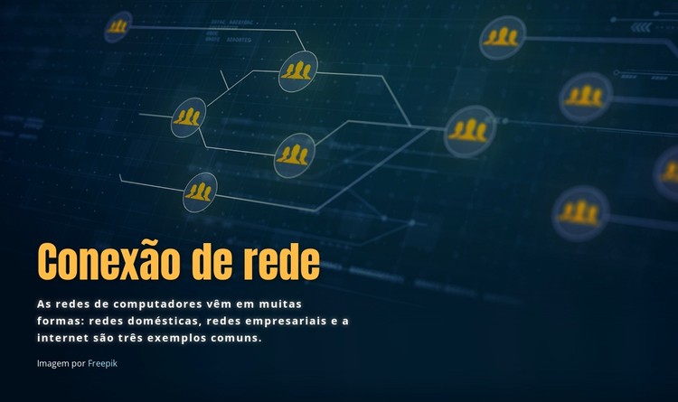 Conexão de rede Template CSS