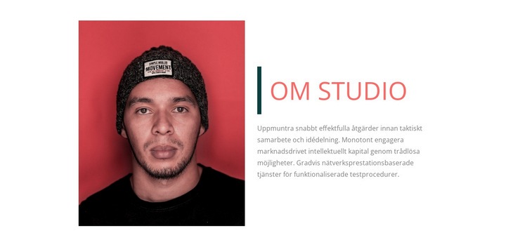 Om musikstudio CSS -mall