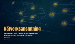 Nätverksanslutning - Webbplatsmall För Företagspremium