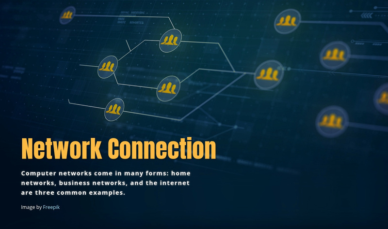 Network connection Web Page Design