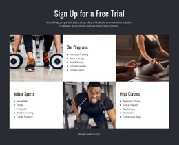 Page HTML For Functional And Group Training