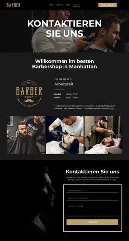 CSS-Menü Für Kontaktieren Sie Unser Friseurteam