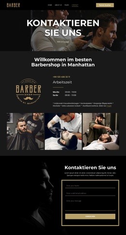 Kontaktieren Sie unser Friseurteam Website-Designs