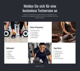Funktions- Und Gruppentraining - Kreatives Mehrzweck-Website-Design