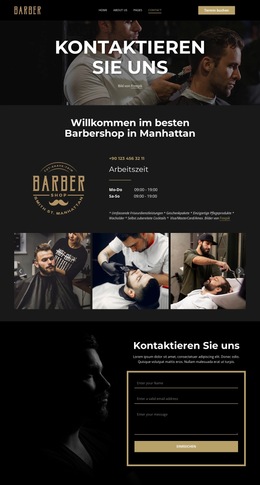 Kontaktieren Sie Unser Friseurteam - Bestes Website-Vorlagendesign