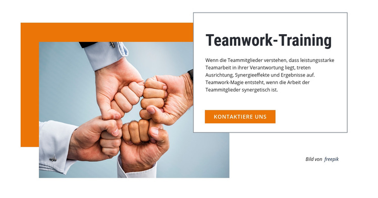Teamwork Chat bringt Ihr Team zusammen Website-Vorlage