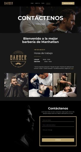 Creador De Sitios Web Gratuito Para Contacta Con Nuestro Equipo De Barberos