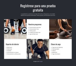 Entrenamiento Funcional Y Grupal: Excelente Página De Destino