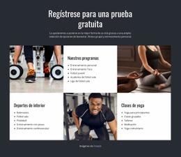 Entrenamiento Funcional Y Grupal - Descarga Gratuita De Plantilla HTML5