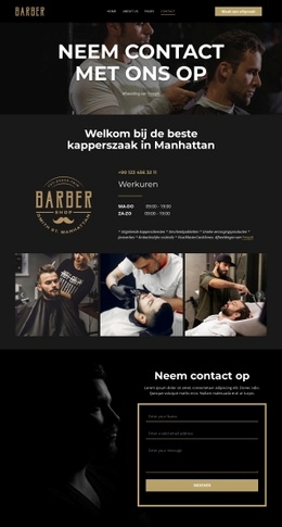 Gratis Websitebouwer Voor Neem Contact Op Met Ons Kappersteam