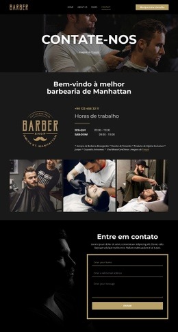 Construtor De Sites Gratuito Para Entre Em Contato Com Nossa Equipe De Barbeiros