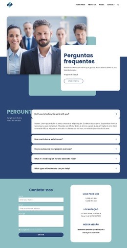 Perguntas Frequentes Sobre Estúdio Criativo - Modelo De Página HTML5