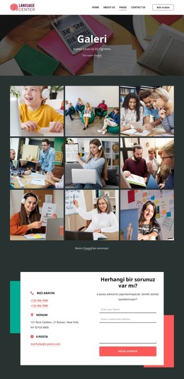Dil Merkezi Galerisi - Ücretsiz HTML Şablonu