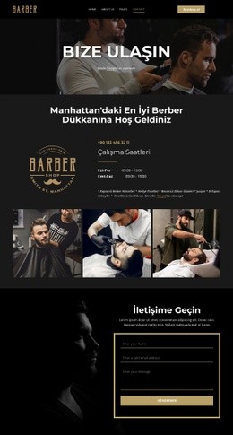 Berber Ekibimizle Iletişime Geçin - Profesyonel Web Sitesi Tasarımı