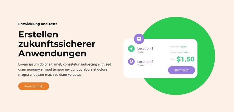 Benutzerdefinierte mobile App HTML5-Vorlage