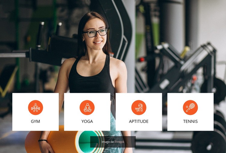 Gym uniquement pour femmes Créateur de site Web HTML
