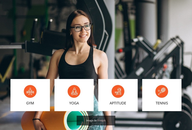 Gym uniquement pour femmes Modèle HTML5