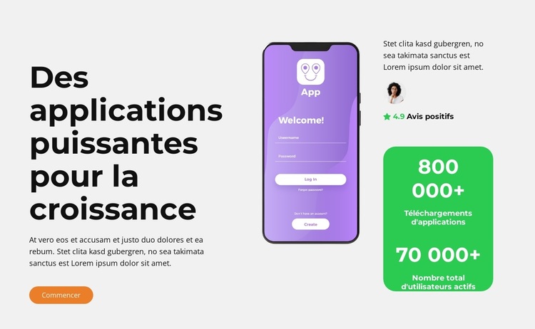 Développement d'applications innovantes Thème WordPress