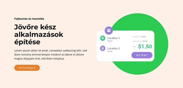 Egyedi mobilalkalmazás Sablon