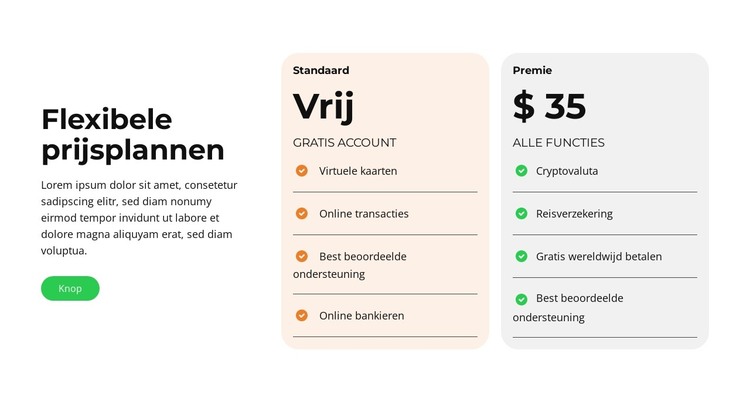Digitaal ervaringsontwerp HTML-sjabloon