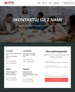 Strona Kontaktowa Centrum Językowego #Html-Website-Builder-Pl-Seo-One-Item-Suffix