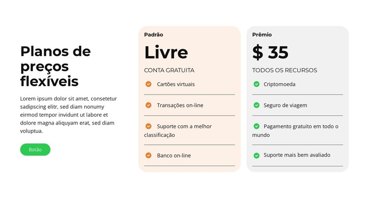 Design de Experiência Digital Modelo HTML