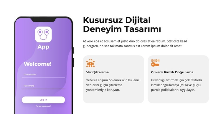 Geleceğe Hazır Uygulamalar Web Sitesi Şablonu