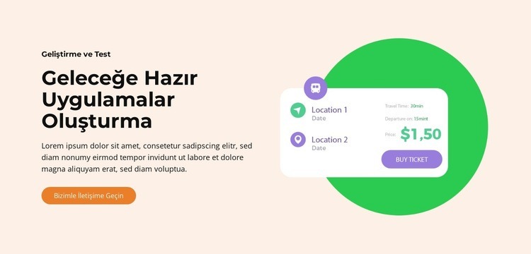 Özel Mobil Uygulama Web sitesi tasarımı