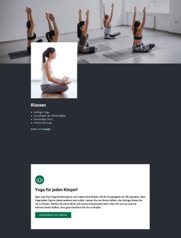 Ashtanga Yoga Responsive CSS-Vorlage