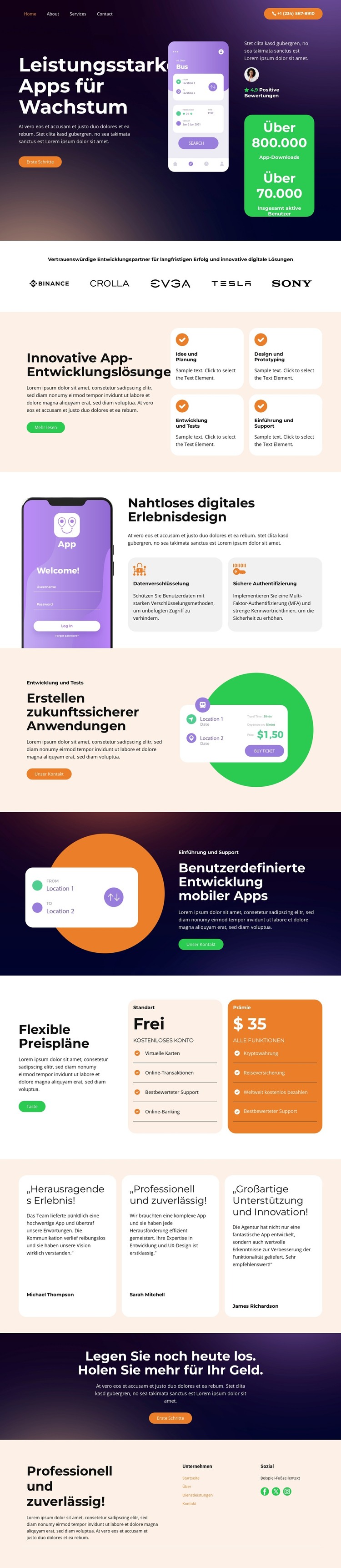 Verwandeln Sie Ideen in Apps HTML-Vorlage