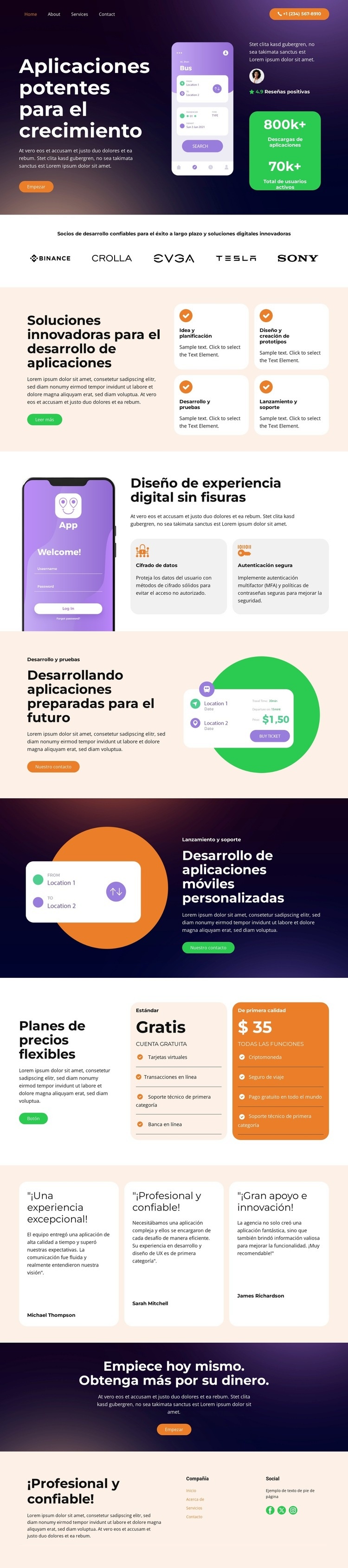 Transformar ideas en aplicaciones Plantilla